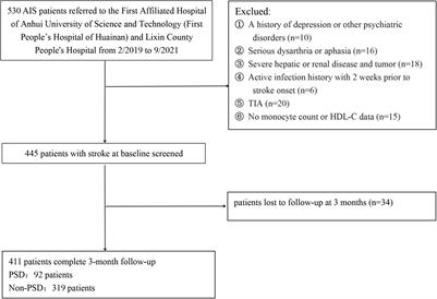 Elevated monocyte-to-HDL cholesterol ratio predicts post-stroke depression